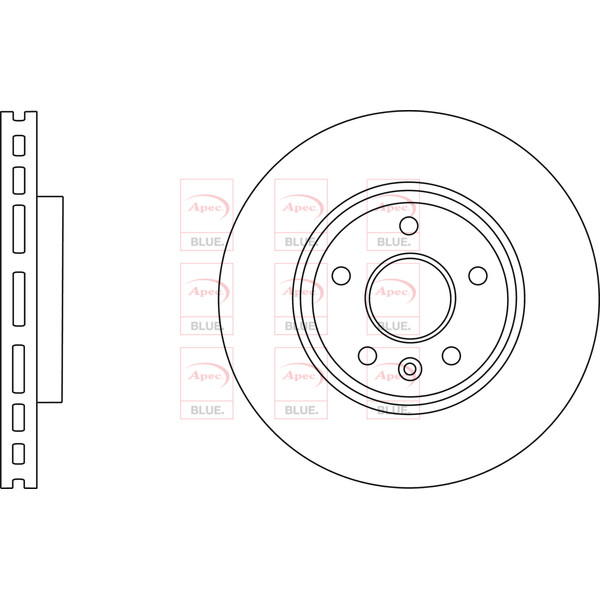 APEC BLUE BRAKE DISC (FRONT) (SINGLE) (R90) image