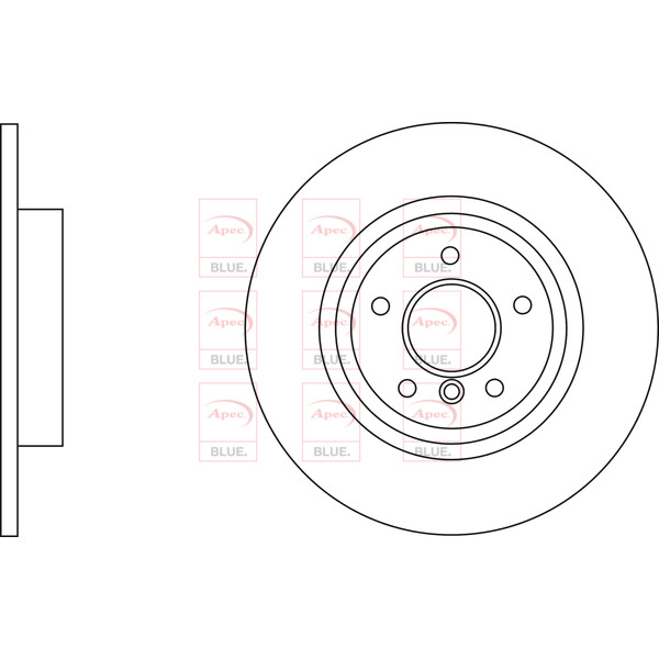 APEC BLUE BRAKE DISC (REAR) (SINGLE) (R90) image