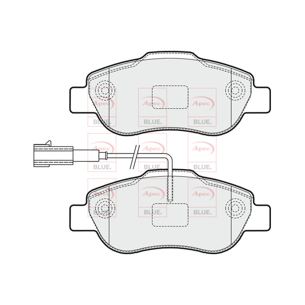 APEC BLUE BRAKE PADS (FRONT) (R90) image