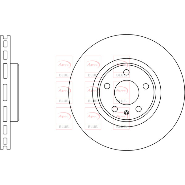 APEC BLUE BRAKE DISC (FRONT) (SINGLE) (R90) image