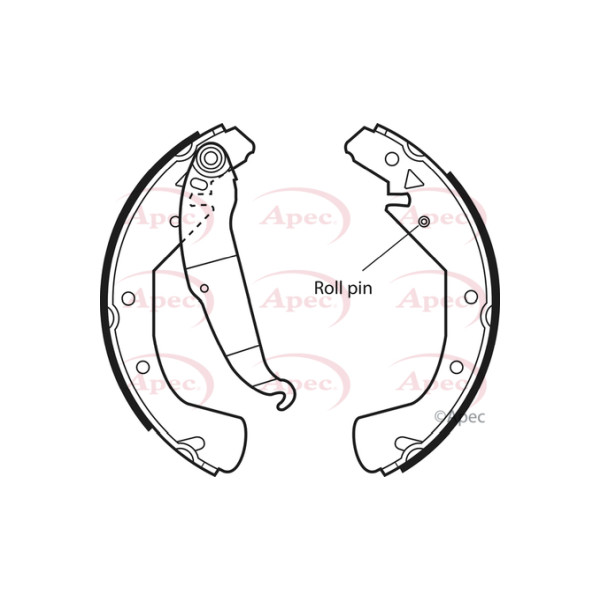 APEC BRAKE SHOES (REAR) (R90) image