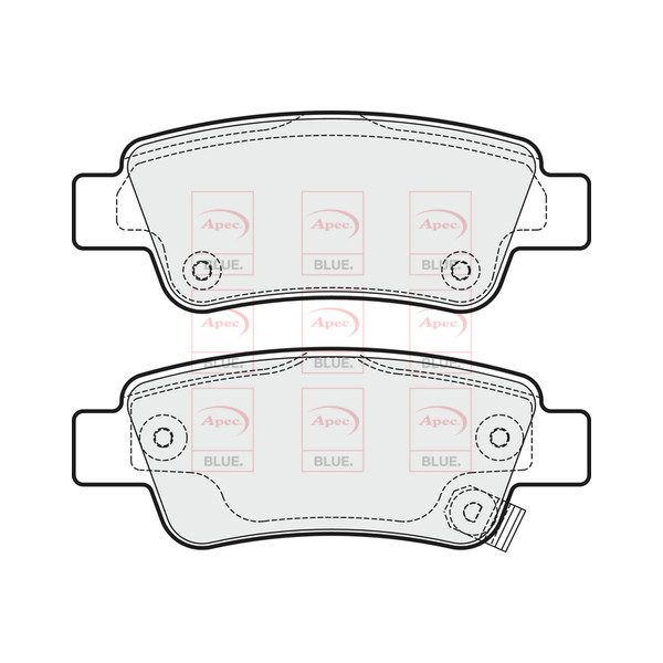 APEC BLUE BRAKE PADS (REAR) (R90) image