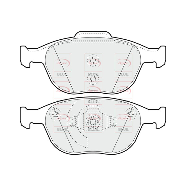 APEC BLUE BRAKE PADS (FRONT) (R90) image