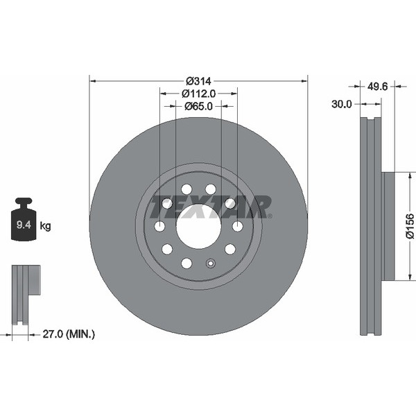TEXTAR PC BRAKE DISCS image
