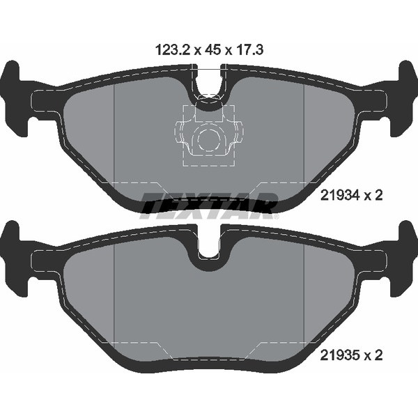 TEXTAR PC BRAKE PADS image