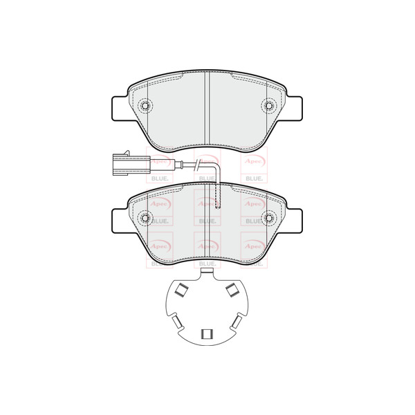 APEC BLUE BRAKE PADS (FRONT) (R90) image