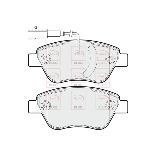 APEC BLUE BRAKE PADS (FRONT) (R90) image