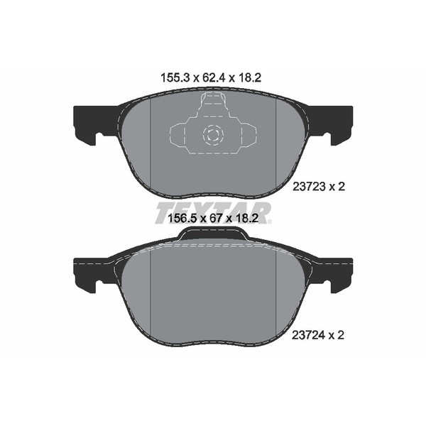 TEXTAR PC BRAKE PADS image