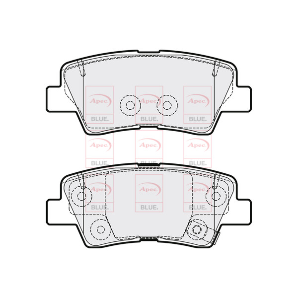 APEC BLUE BRAKE PADS (REAR) (R90) image