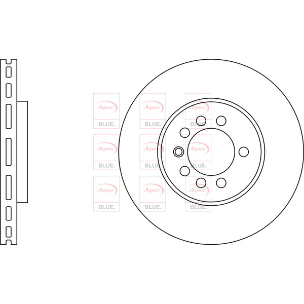 APEC BLUE BRAKE DISC (FRONT) (SINGLE) (R90) image