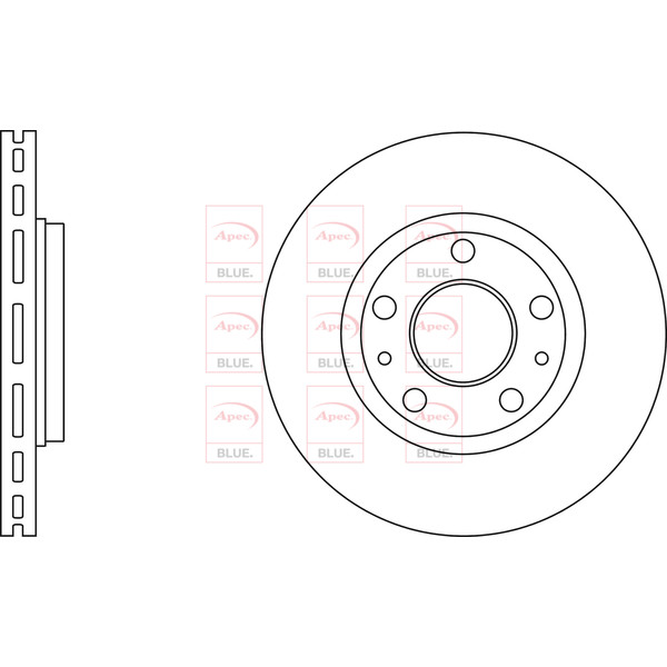 APEC BLUE BRAKE DISC (FRONT) (SINGLE) (R90) image