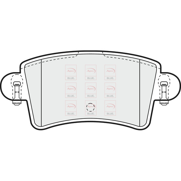 APEC BLUE BRAKE PADS (REAR) (R90) image
