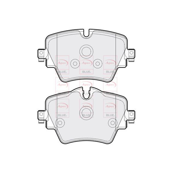 APEC BLUE BRAKE PADS (FRONT) (R90) image