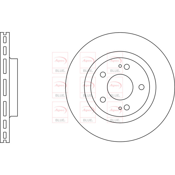 APEC BLUE BRAKE DISC (FRONT) (SINGLE) (R90) image