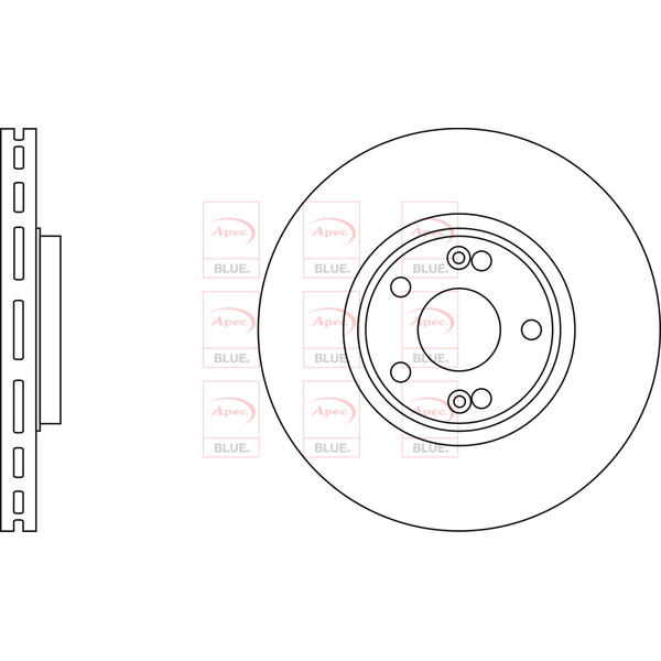 APEC BLUE BRAKE DISC (FRONT) (SINGLE) (R90) image