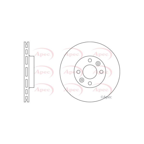 APEC BRAKE DISC (FRONT) (SINGLE) image