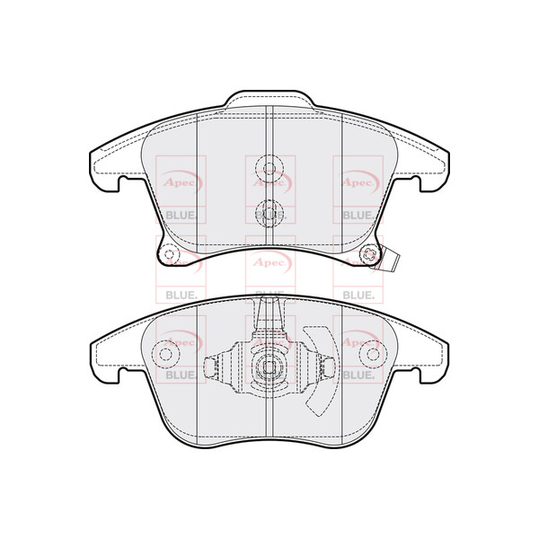 APEC BLUE BRAKE PADS (FRONT) (R90) image