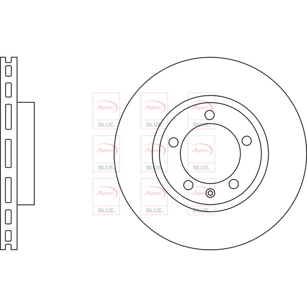 APEC BLUE BRAKE DISC (FRONT) (SINGLE) (R90) image