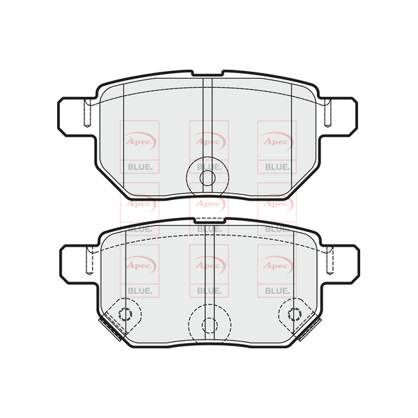 APEC BLUE BRAKE PADS (REAR) (R90) image
