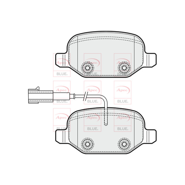 APEC BLUE BRAKE PADS (REAR) (R90) image