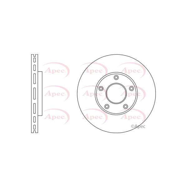 APEC BRAKE DISC SINGLE image