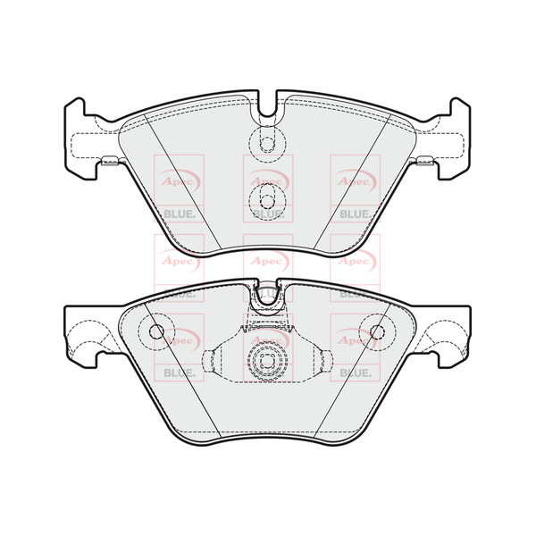 APEC BLUE BRAKE PADS (FRONT) (R90) image