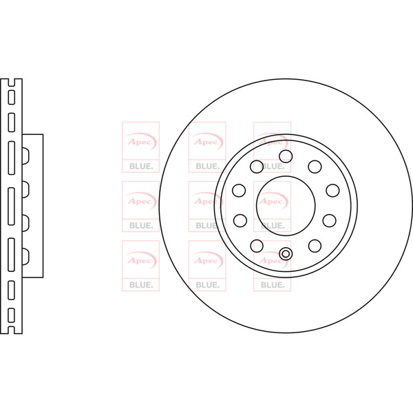 APEC BLUE BRAKE DISC (FRONT) (SINGLE) (R90) image