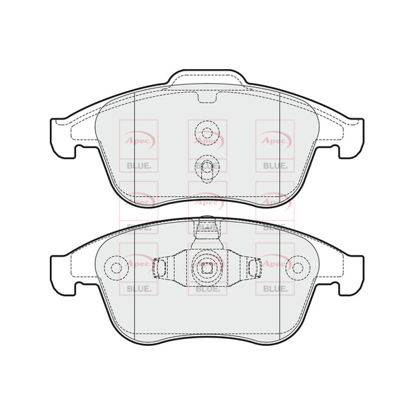 APEC BLUE BRAKE PADS (FRONT) (R90) image