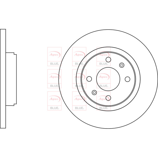 APEC BLUE BRAKE DISC (FRONT) (SINGLE) (R90) image