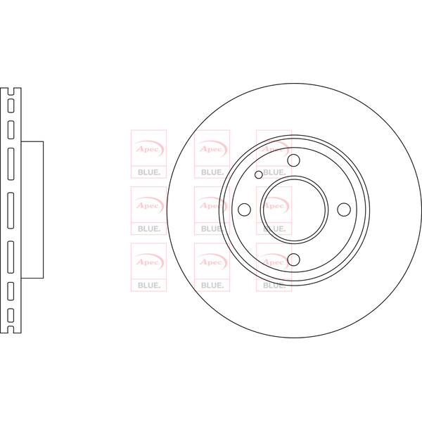 APEC BLUE BRAKE DISC (FRONT) (SINGLE) (R90) image