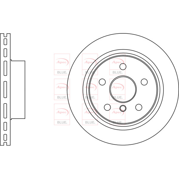 APEC BLUE BRAKE DISC (FRONT) (SINGLE) (R90) image