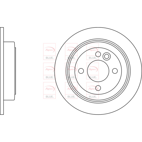 APEC BLUE BRAKE DISC (REAR) (SINGLE) (R90) image