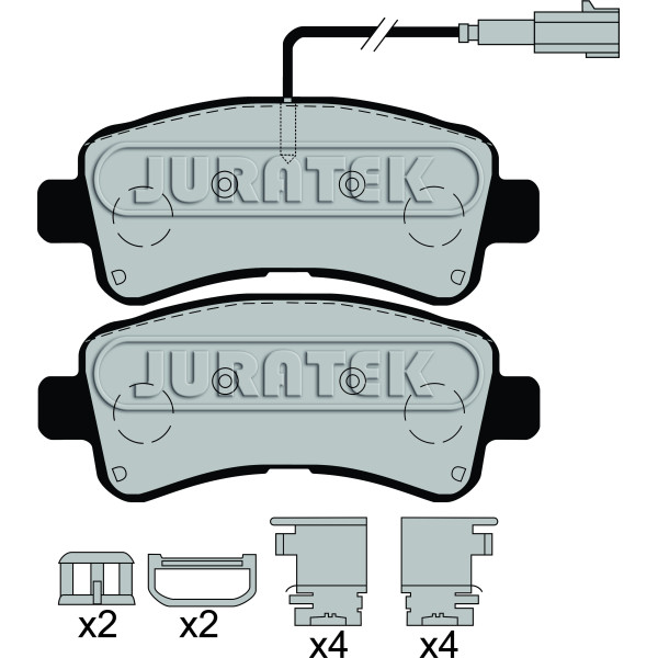 PAD (REAR) - CITROEN FIAT PEUGEOT VAUXHALL image