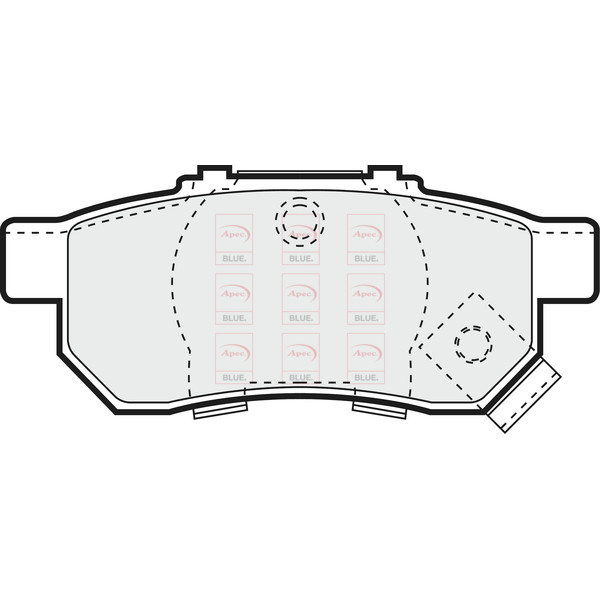 APEC BLUE BRAKE PADS (REAR) (R90) image