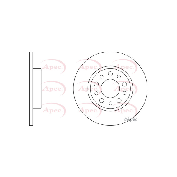 APEC BRAKE DISC (REAR) (SINGLE) image