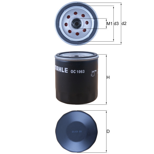 OIL FILTER - SPIN ON image