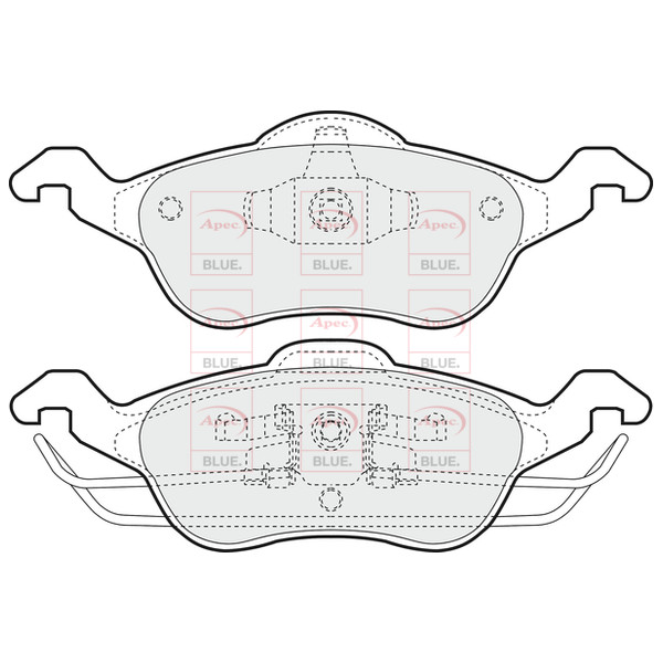 APEC BLUE BRAKE PADS (FRONT) (R90) image