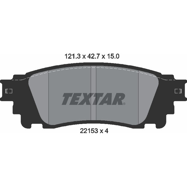 TEXTAR PC BRAKE PADS image