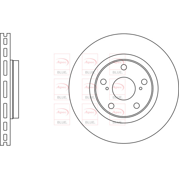 APEC BLUE BRAKE DISC (FRONT) (SINGLE) (R90) image