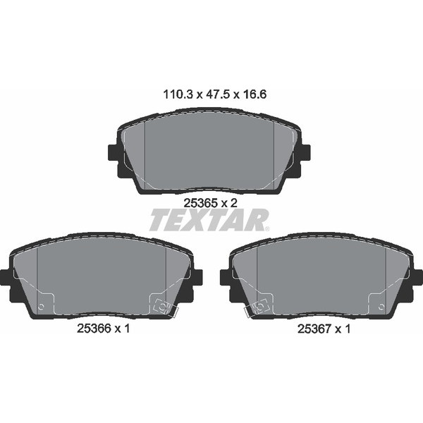TEXTAR PC BRAKE PADS image
