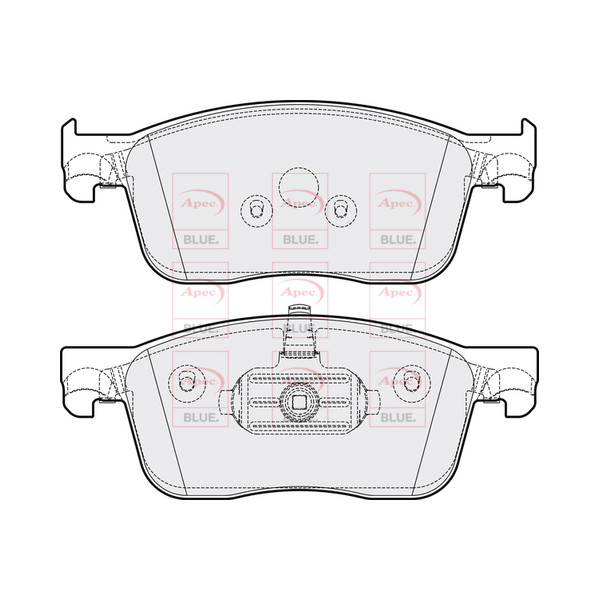 APEC BLUE BRAKE PADS (FRONT) (R90) image