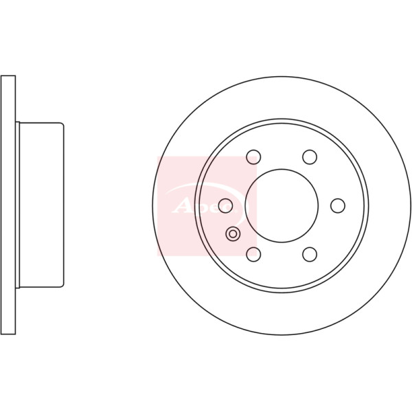 APEC BRAKE DISC (REAR) (SINGLE) image