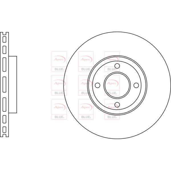 APEC BLUE BRAKE DISC (FRONT) (SINGLE) (R90) image