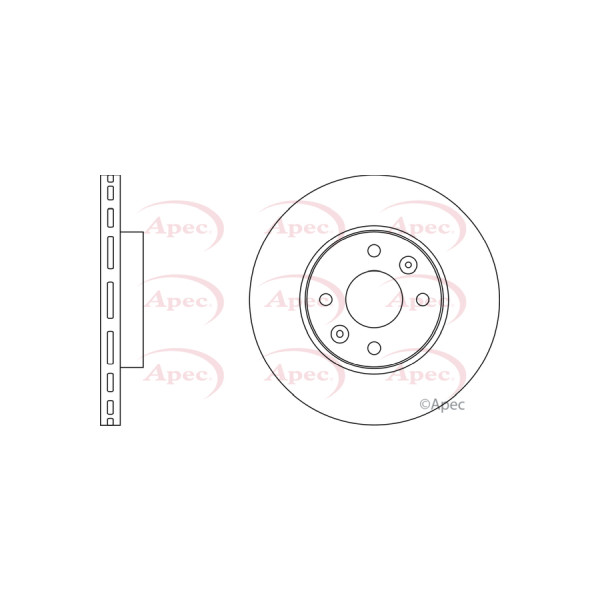 APEC BRAKE DISC (FRONT) (SINGLE) image
