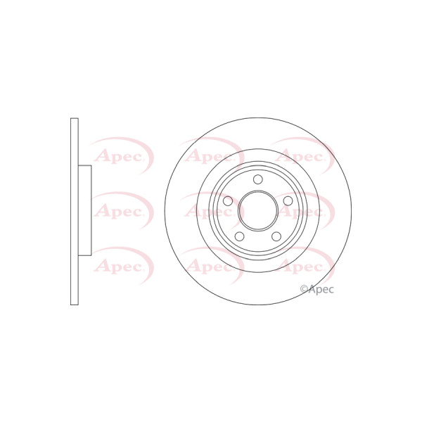 APEC BRAKE DISC (REAR) (SINGLE) image
