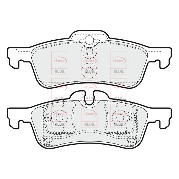APEC BLUE BRAKE PADS (REAR) (R90) image
