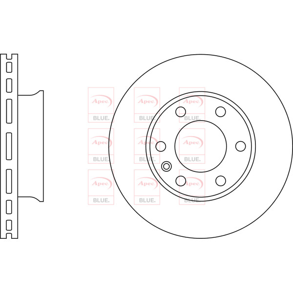 APEC BLUE BRAKE DISC (FRONT) (SINGLE) (R90) image