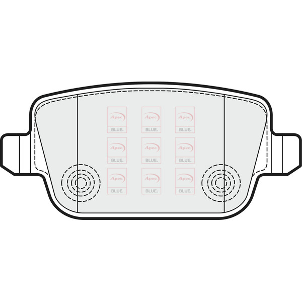 APEC BLUE BRAKE PADS (REAR) (R90) image
