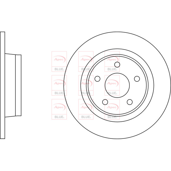 APEC BLUE BRAKE DISC (REAR) (SINGLE) (R90) image