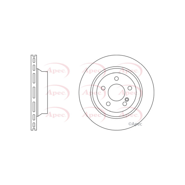 APEC BRAKE DISC (REAR) (SINGLE) image